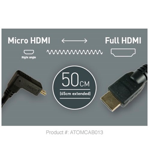 ATOMOS Cabo Micro HDMI para Full HDMI 50cm