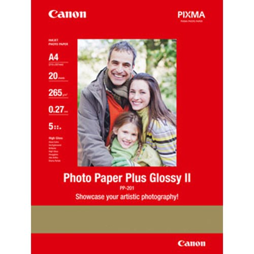 CANON Papel Plus Glossy II PP-201 A3+ 20 Folhas