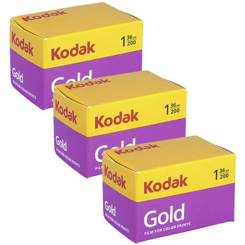 KODAK Gold 200 135/36exp (Pack de 3)