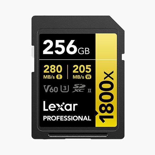LEXAR SDXC UHS-II 256GB 1800X 280MB/s V60