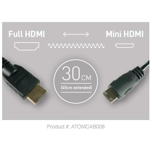 ATOMOS Cabo Mini HDMI para Full HDMI 30cm