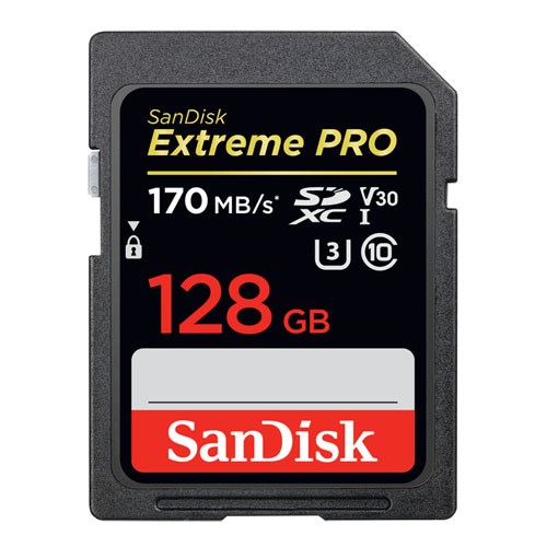 SANDISK Extreme PRO SDXC 128GB 170MB/seg UHS-I