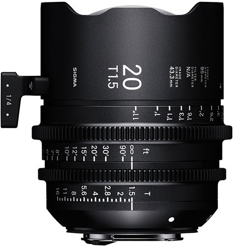 SIGMA Cine 20mm T1.5 (montagem EF)