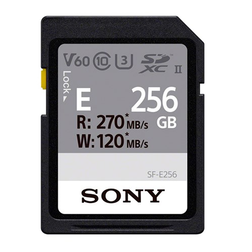 SONY 256GB E Series SDXC Card UHS-II 270MB/s