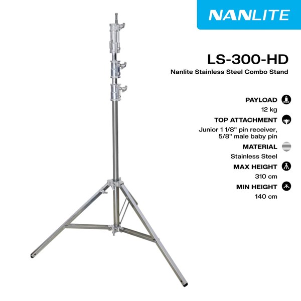 NANLITE Coluna Heavy Duty 300-HD | Colorfoto.pt