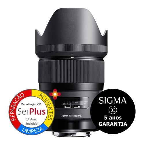 Sigma 35mm f1.4 DG HSM ニコンF Lente Sigma 35mm f / 1.4 Série Art DG HSM para Nikon F - MACRO FOTO