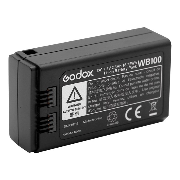 Godox WB100 Li-ion Battery - Replacement Battery For Godox AD100PRO AD100 PRO Flash